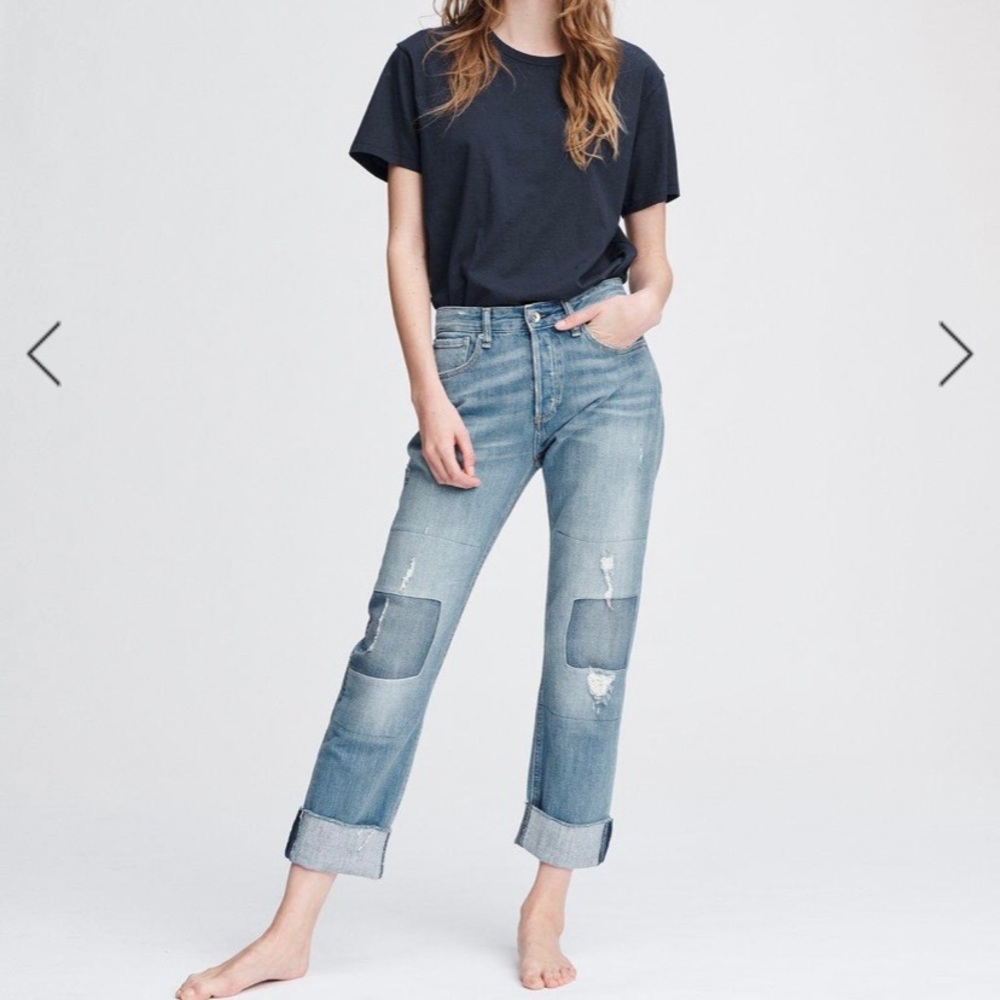 Rag & Bone Rosa Mid-Rise Boyfriend Jean